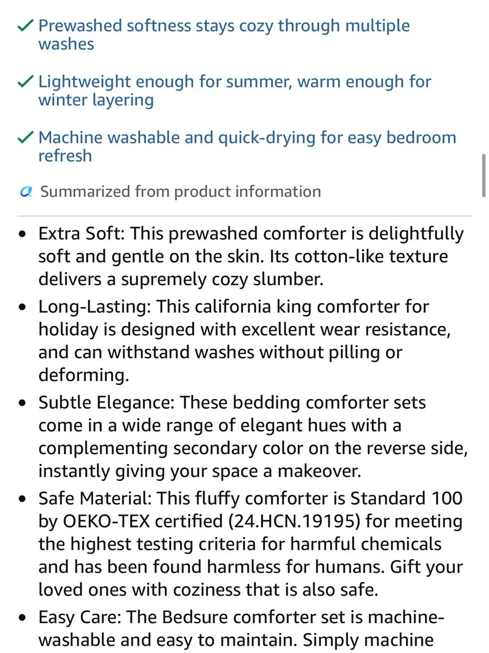 NWT Bedsure Lavender Comforter Set with Pillowcases - Soft All-Season Bedding